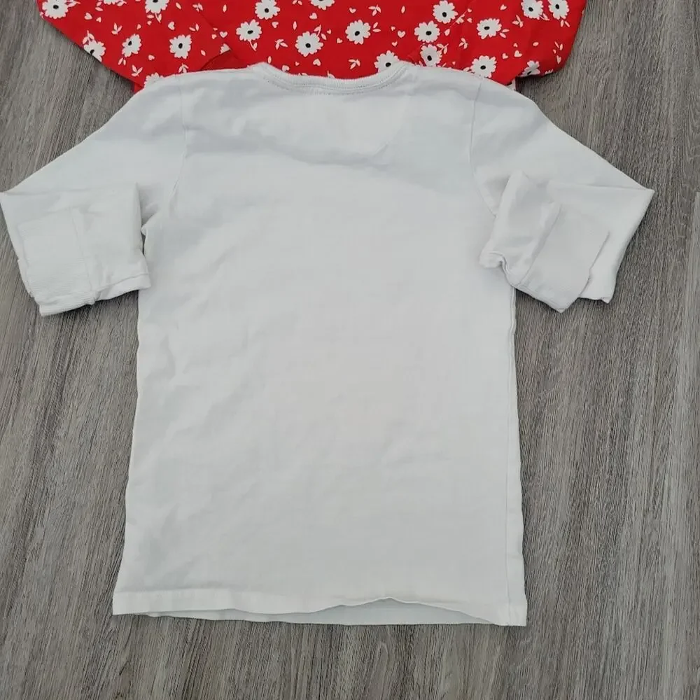Mothercare you make me smile floral long sleeve pajama set Size 7-8 yrs